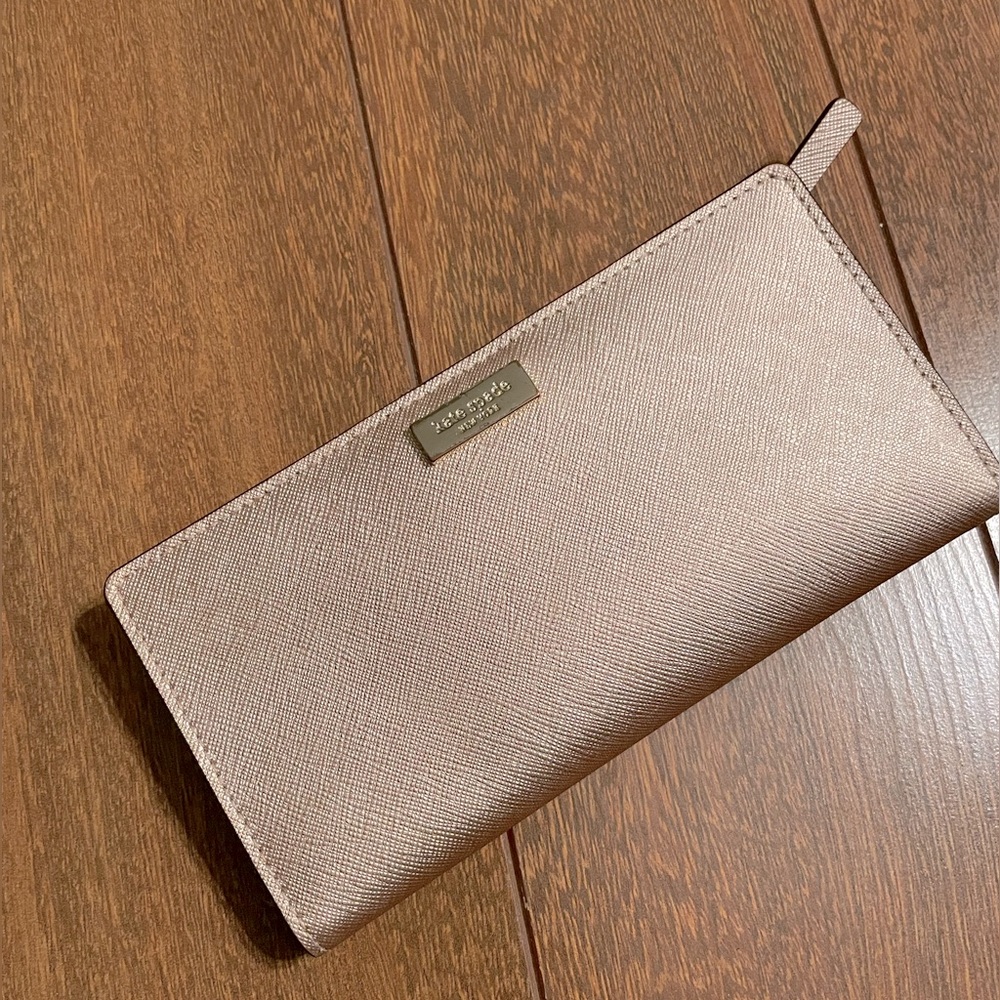 Rose Gold Kate Spade Bifold Wallet